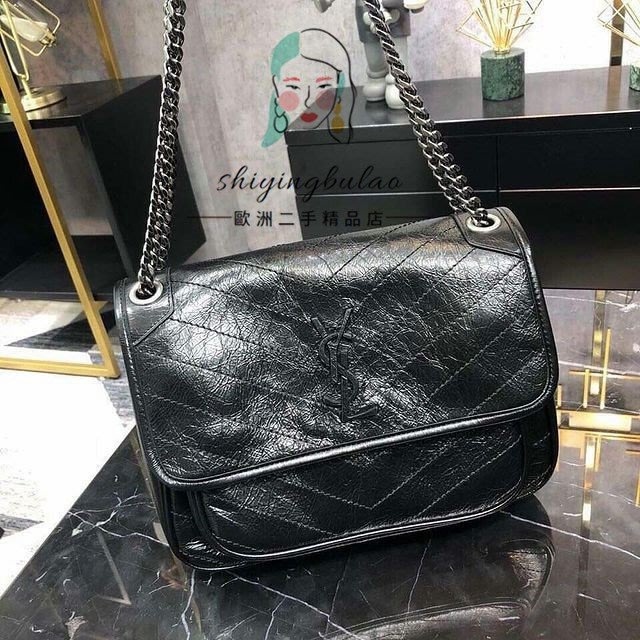 正品免運 SAINT LAURENT 聖羅蘭 YSL NIKI 小款 郵差包 流浪包 498894 斜挎包