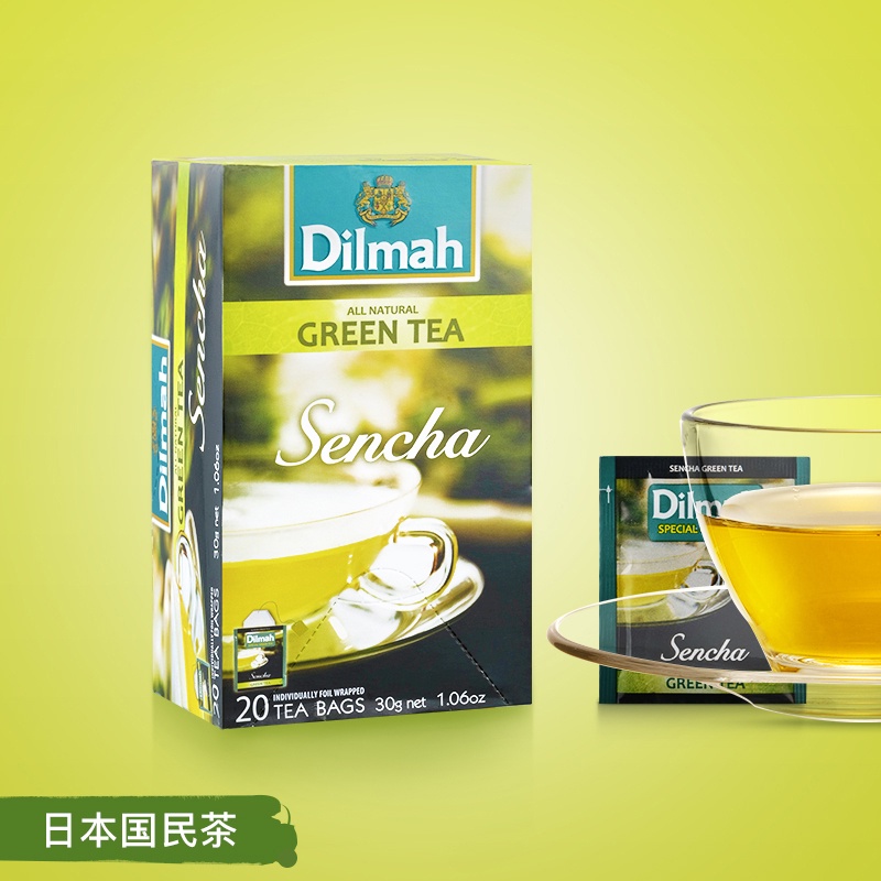 Dilmah迪爾瑪日式風煎茶20片袋泡茶 日本綠茶包 斯里蘭卡綠茶茶