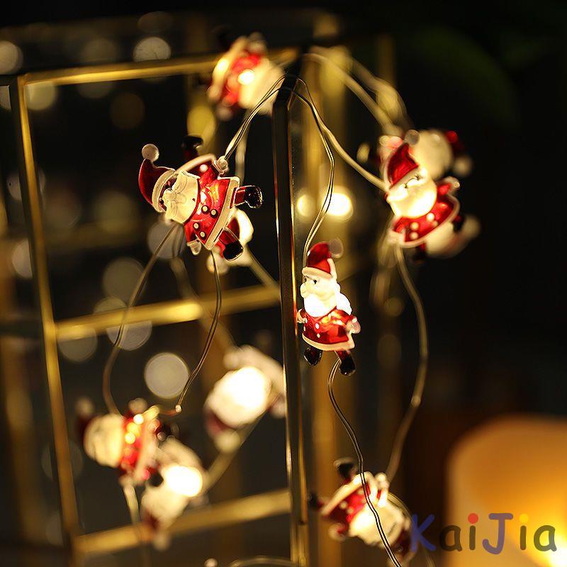 【❄️聖誕布置 🎄公司貨】圣誕節裝飾燈圣誕樹裝扮led銅絲燈麋鹿圣誕老人小掛件活躍氣氛