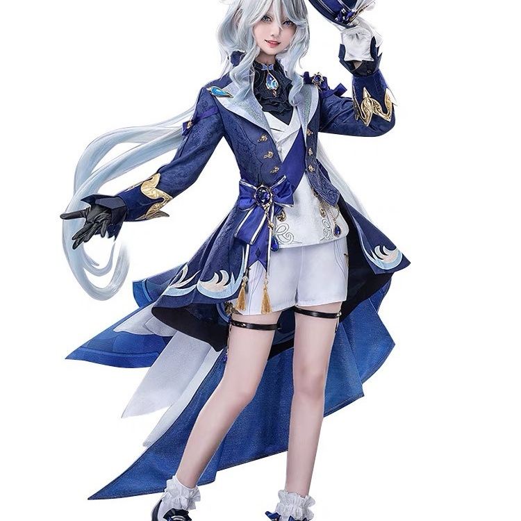 芙寧娜 芙卡洛斯 原神 cos 衣服 原神COS服水神芙卡洛斯楓丹新角色cosplay全套原神C服套裝水神cos