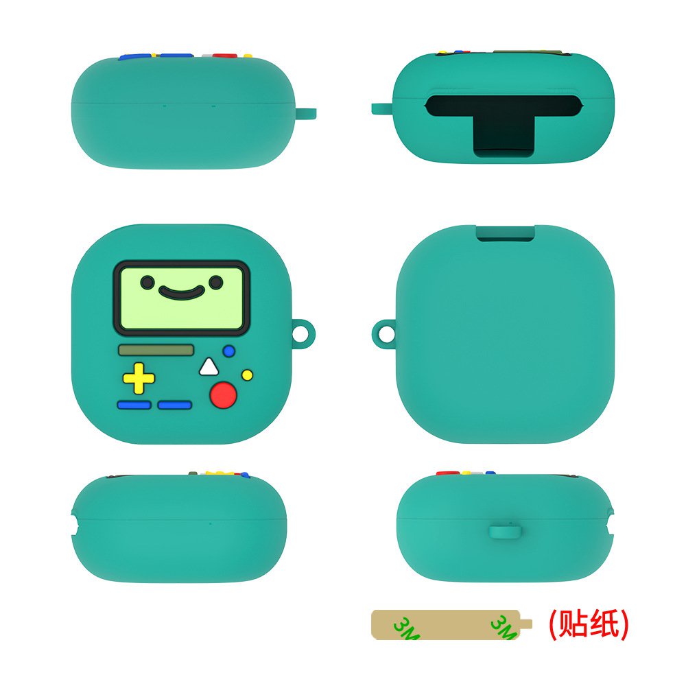 Fit卡通 魔音 遊戲機Pro保護套Beats情侶硅膠套綠色藍牙耳機