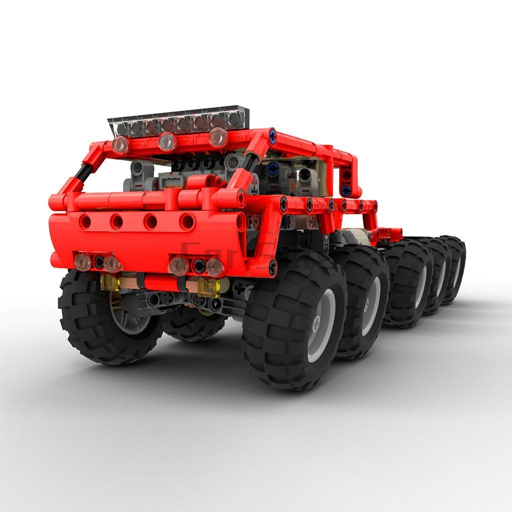 工程車積木 MOC-25142 10x10越野卡車 拼裝益智玩具 國產積木 兼容樂高科技