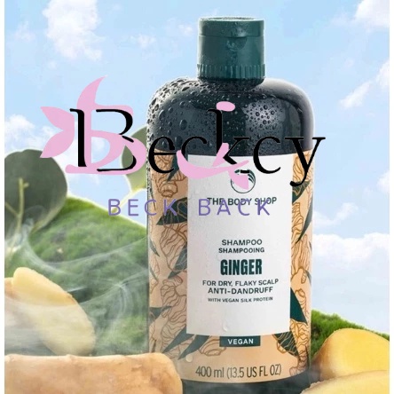 BECKY💖英國The body shop 新版 薑根鏗活調理洗髮精 400ml 洗髮精 薑汁 生薑 美體