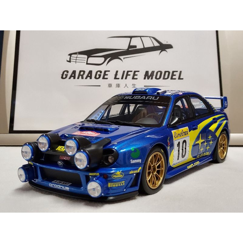 車庫人生 1:18 1/18 OTTO SUBARU Impreza WRC 圓燈鯊 夜戰版 OT784