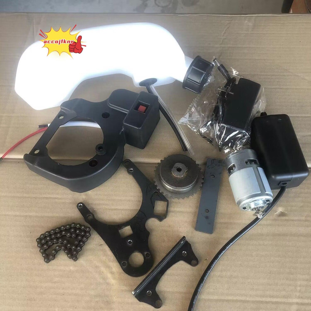 月末促銷*新款140FGX35動力電啟動配件割草機引擎改電啟動件 安裝有難度