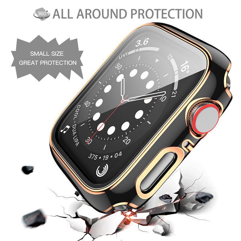 時配良品-適用apple watch7保護套蘋果iwatch7手錶保護殻7s手錶殻44mm貼閤40殻膜一體38全包42高