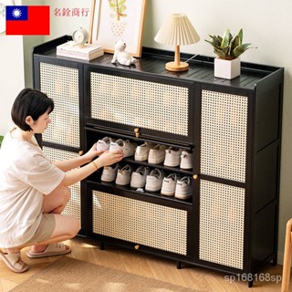 [免運保固]鞋櫃門口傢用大容量入戶鞋架子收納神器省空間室內出租屋實木簡易[名銓商行-日式傢具]