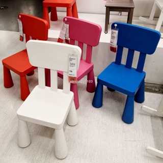 【果凍家居】幼稚園椅子兒童椅子塑膠凳子家用加厚椅子四腳小椅子寶寶圓凳靠背椅
