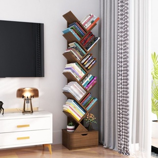 【售後保固】簡約現代兒童書架置物架落地靠墻樹形簡易小型客廳書櫃子收納傢用 RGG1