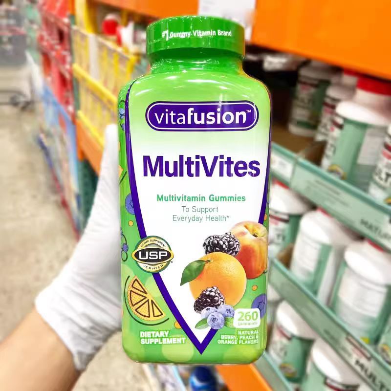 美國直郵 Vitafusion 成人多種復合維生素軟糖 水果味 260粒/瓶