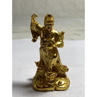 古玩雜項收藏 濟公佛像擺件 古玩神像佛像桌面銅器擺件收藏120714075