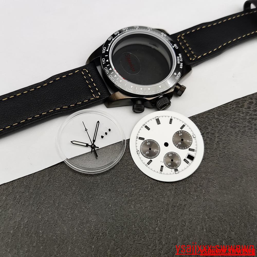 40MM迪通拿手錶錶殼VK63機芯多功能計時碼錶20MM錶帶藍寶石鏡面