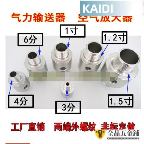 【臺北出貨】渦流管*兩端螺紋真空發生器 空氣放大器 氣力輸送器 物料顆粒輸送器可開發票