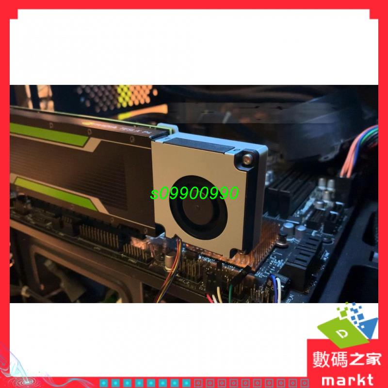 【專供】NVIDIA Tesla P4 M4 T4 顯卡改裝主動渦輪散熱風扇 靜音4線PWM