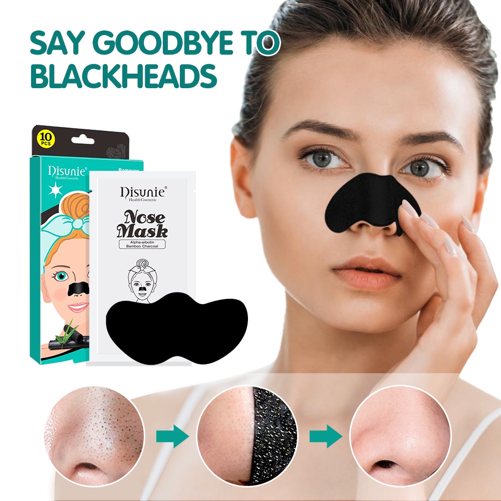 【買二送一】Disunie竹炭去黑頭鼻貼清潔毛孔粉刺草莓鼻膜Nose mask