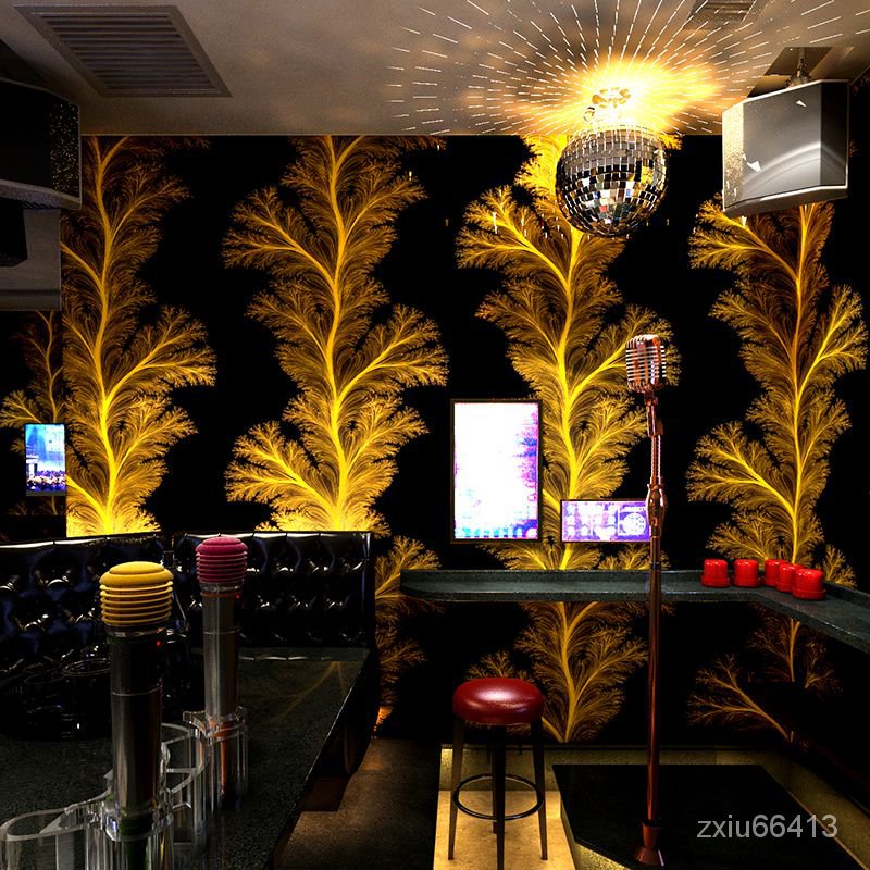 【免運下殺】ktv墻紙 歌廳閃光墻佈3d反光幾何酒吧主題包廂走廊過道背景墻壁紙