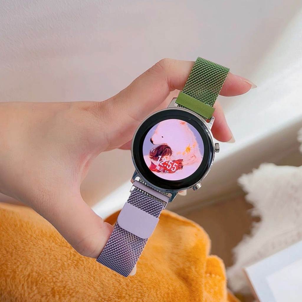 適用Samsung手錶錶帶⌚️ 三星watch4/5pro手錶錶帶 三星watch3/active2米蘭不銹鋼金屬表鏈