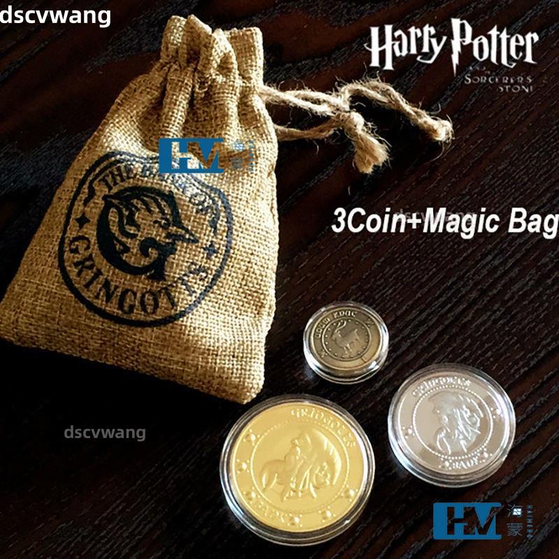 低價促銷🔥哈利波特 古靈閣金幣 電影1:1 Harry Potter電影週邊 金加隆 銀西可 納特 紀念幣 收藏品