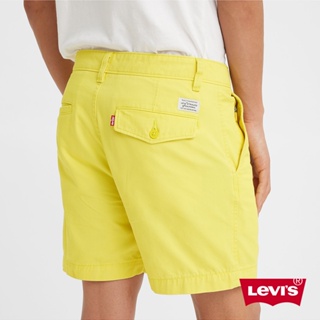 Levis 卡奇休閒短褲 檸檬黃 男款 A4661-0022 熱賣單品