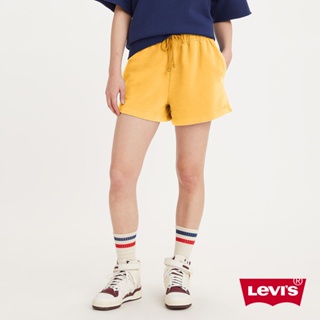 Levis Gold Tab金標系列 抽繩闊腿棉短褲 落日黃 女 A3748-0013 熱賣單品