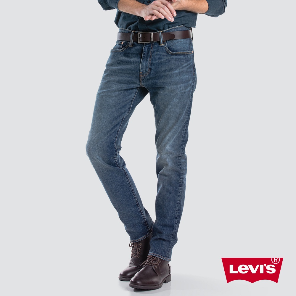 Levis 502上寬下窄舒適窄管牛仔褲 精工復古水洗刷白 彈性布料 男 29507-0063 熱賣單品