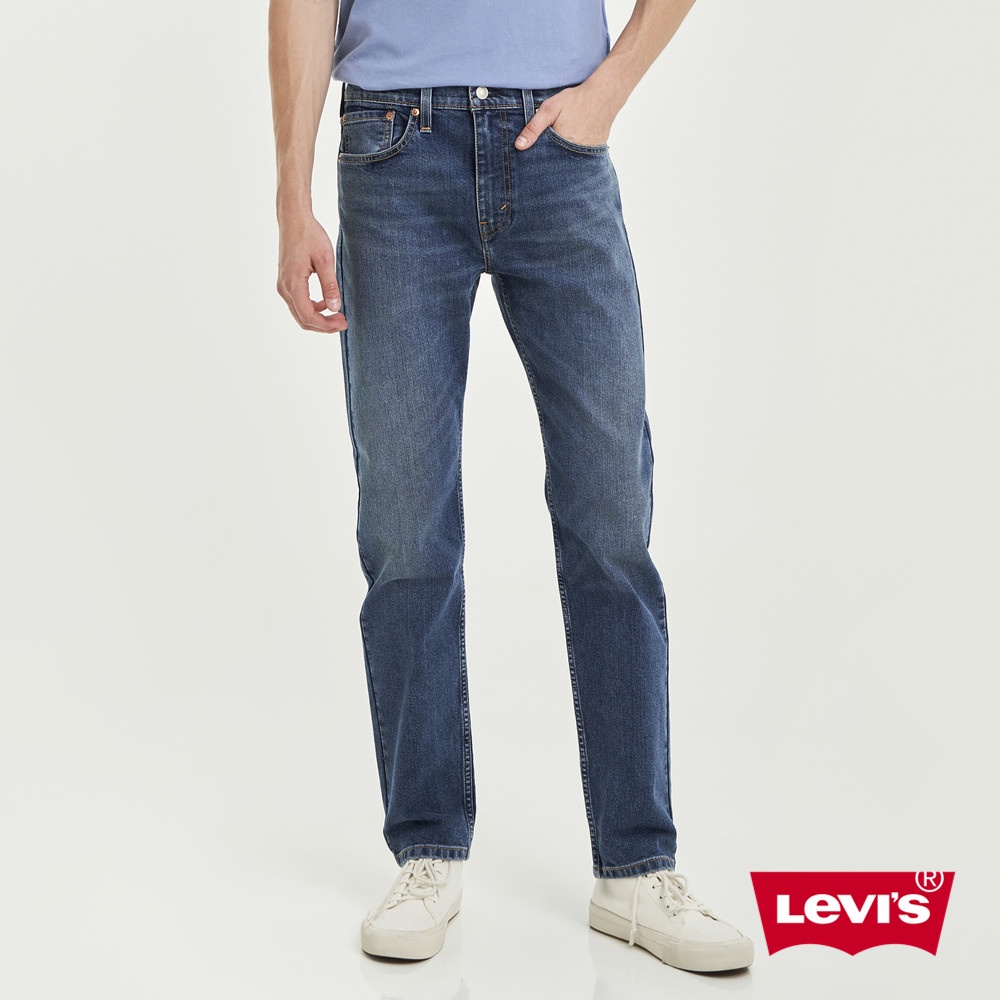 Levis 502上寬下窄舒適窄管牛仔褲 / 精工深藍染水洗 仿舊紙標 彈性布料 男 29507-1269 熱賣單品