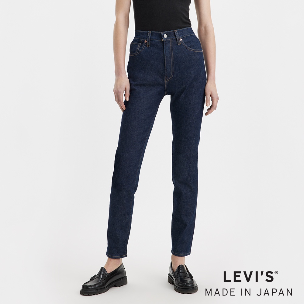 Levi's® MOJ 日本製布料 高腰修身Slim窄管牛仔褲/彈性布料/原色 女款 A5891-0000 人氣新品