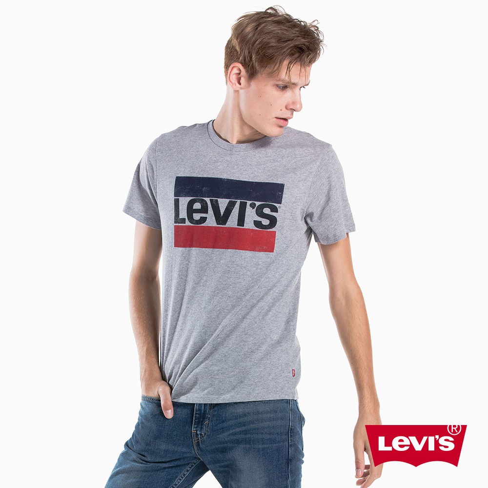 Levis 短袖T恤 / Sportwear Logo / 斑駁仿舊款 男款 熱賣單品 39636-0010