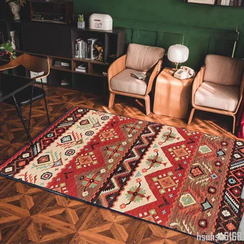 地毯 地墊 耶誕地毯 北歐客廳地墊 摩洛哥臥室地毯 耐髒 民族風地毯~簡瑟