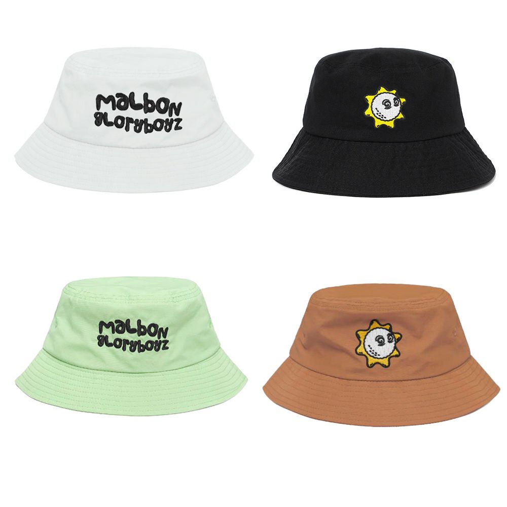 【爆款熱銷】⛳MALBON高爾夫球帽 運動帽 男女通用 太陽花帽子 純棉透氣 高爾夫帽子 戶外遮陽漁夫帽 四色可選