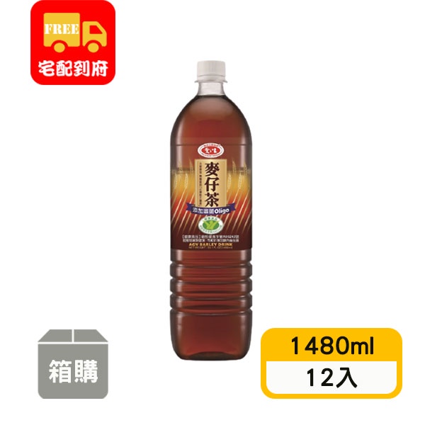 【愛之味】麥仔茶-低糖(1480ml*12入)