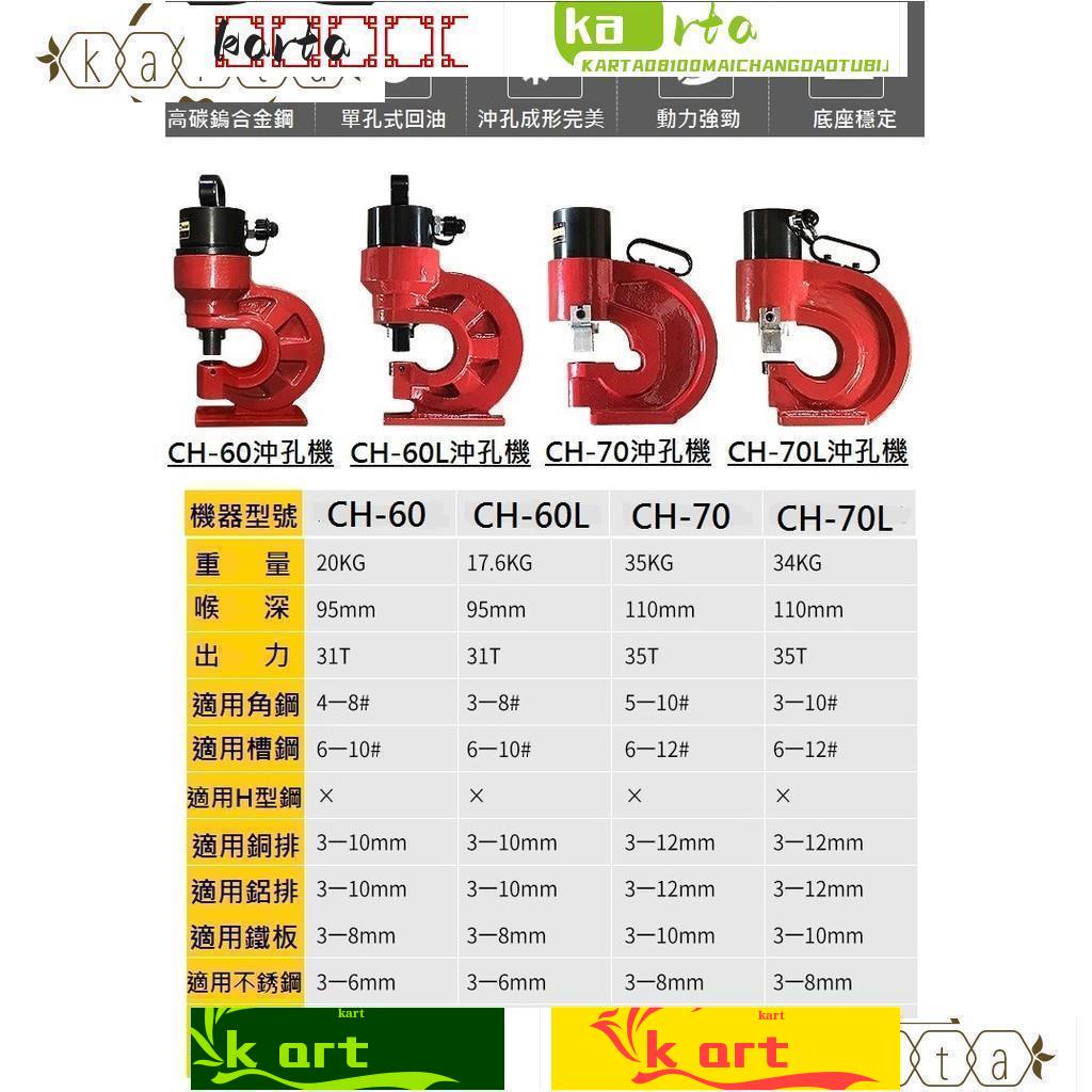 精銳五金*油壓沖孔機槽鋼沖孔機銅排沖孔器開孔器油壓液壓開孔機打孔機CH-70現貨供應