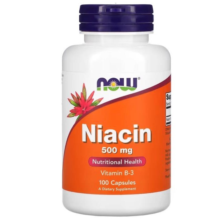 【新店大促】維生素B3 Now Niacin諾奧維生素B3煙酰胺調理腸胃煙酸500mg100粒A-安妮亞全球購815