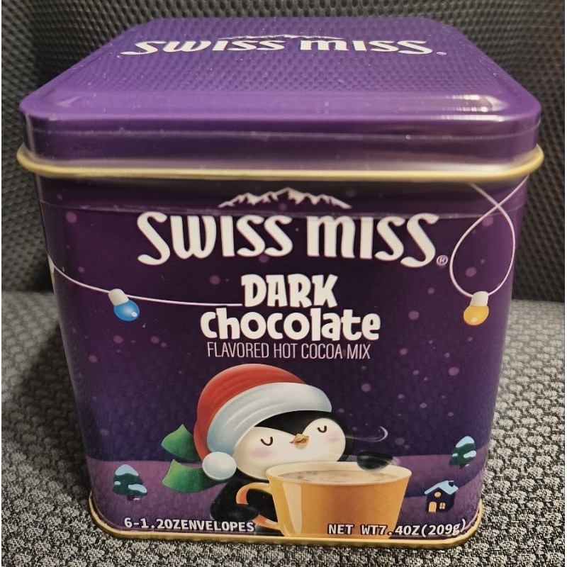 Swiss Miss 可可粉 聖誕鐵罐 &lt;黑巧克力&gt;