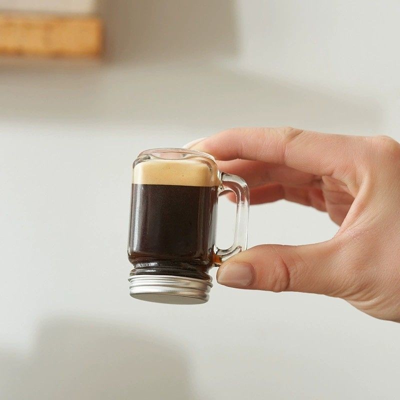 【台灣出貨】迷你梅森杯咖啡濃縮液分裝瓶密封罐小樣酒杯蜂蜜樣品收納罐儲存罐
