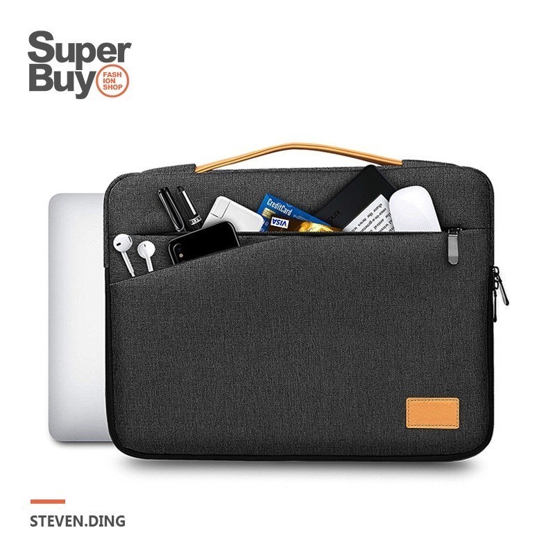 【Superbuy】加厚防撞筆記本電腦包 防水13吋/14吋/15.6吋筆電包 平板包手提包/通勤包/商務公事包/公文包