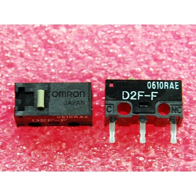 iCShop－2個- OMRON D2F-F滑鼠微動開關●3680201004099●日本製,滑鼠開關,滑鼠按鍵