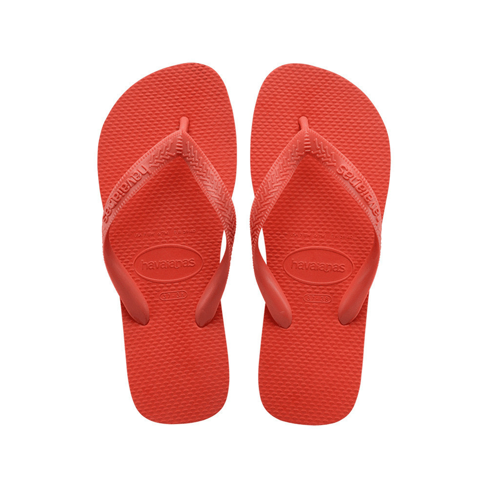 Havaianas TOP 男女 紅 哈瓦仕 基本素色款 巴西 人字拖 夾腳拖 拖鞋 4000029-5778U