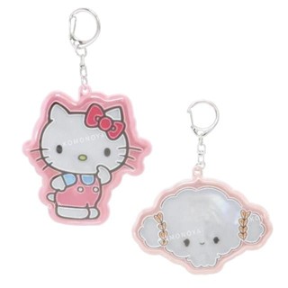 【現貨】小禮堂 Sanrio 三麗鷗 反光姓名吊飾鑰匙圈 (全身款) Kitty 小麥粉