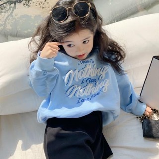 Mini baby🌷2023新款潮韓版女童卡通春秋款衛衣中大兒童洋氣寶寶長袖上衣童裝