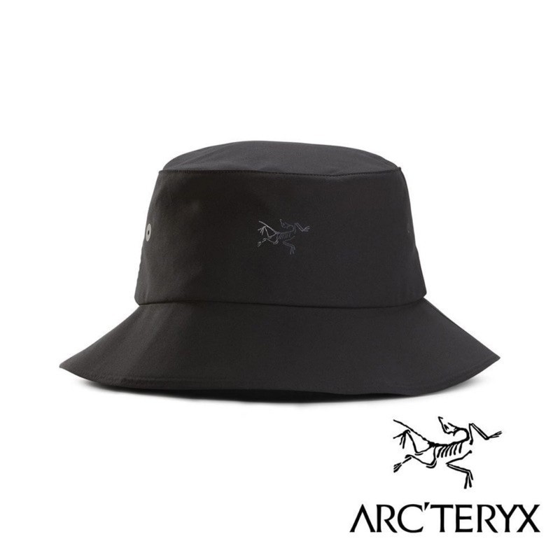 【ARC'TERYX 始祖鳥 Sinsolo 抗UV遮陽帽《黑》】29087/漁夫帽/防曬帽/休閒帽/運動帽