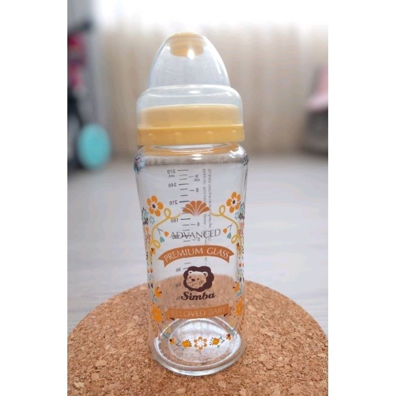 小獅王辛巴 Simba 寬口蘿蔓玻璃奶瓶(270ml) 寬口PPSU奶瓶(200ml)