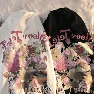 短袖女 T恤 oversize 短t 美式上衣 WEYWOT 美式個性字母印花短袖T恤男歐美嘻哈hiphop情侶款半袖體