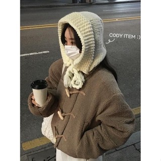 Codibook｜韓國 BEIDELLI 麻花針織巴拉克拉瓦帽［預購］帽子 連帽上衣 女裝