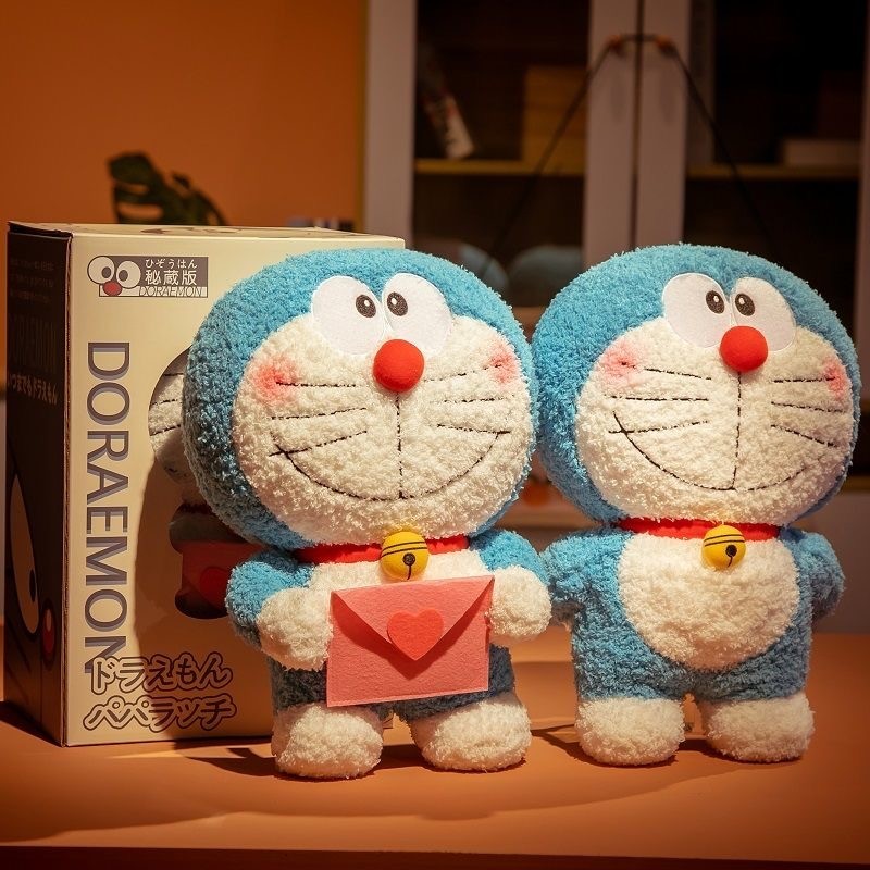日本哆啦A夢 毛絨玩具 藍胖子公仔 大號機器貓玩偶 叮當貓娃娃 送生日禮物 交換禮物 家居裝飾