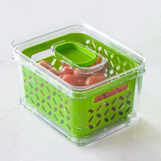 台灣現貨 英國《MasterClass》蔬果瀝水保鮮盒(1.6L) | 冰箱收納盒 蔬果收納盒 分層分格