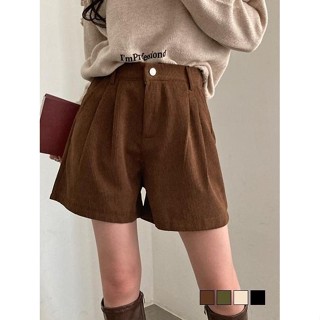 【Codibook】韓國 gifteabox 冬日燈芯絨打褶後鬆緊短褲［預購］短褲 西裝褲 女裝