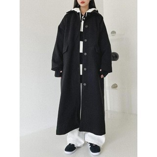 【Codibook】韓國 binary01 20%羊毛長版大衣外套［預購］大衣 單排扣大衣 女裝