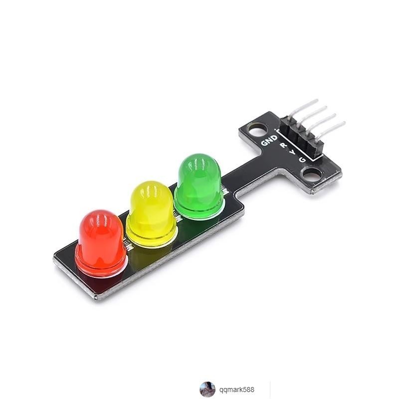 【琪琪優選】電子積木 LED交通信號燈發光模塊 5V紅綠燈模塊適用於樹莓派-qqmark588-
