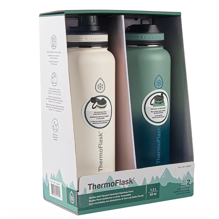 ThermoFlask 不鏽鋼保冷瓶 1.2公升 X 2件組 [COSCO代購4] 促銷到5月30號 C1630877